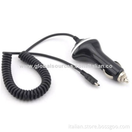 High-quality Car Charger for Samsung with Micro Cable, 12-24V DC Input